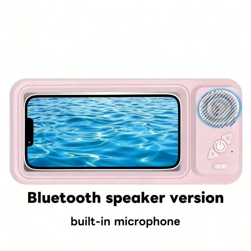 Ultimate Waterproof Bluetooth Speaker & Phone Holder - Perfect for Showers, Pools, and Kitchens with 360° Touch Control