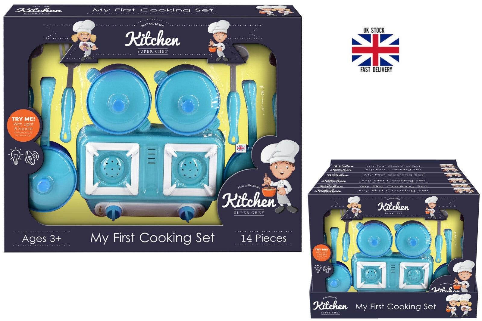 Children’S Pretend Role-Play Toy Kitchen Role-Play Light & Sound Toy- Xmas Gift