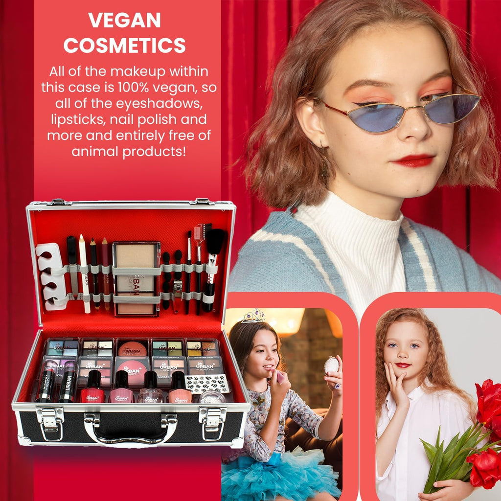 Divine Beauty Vegan French Manicure Makeup Box – 76-Piece.