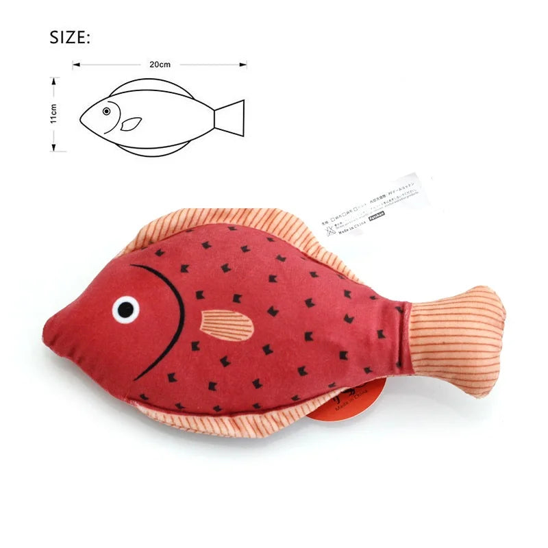 Cat Toy Catnip 3D Simulation Fish Goldfish Kitten Toys.