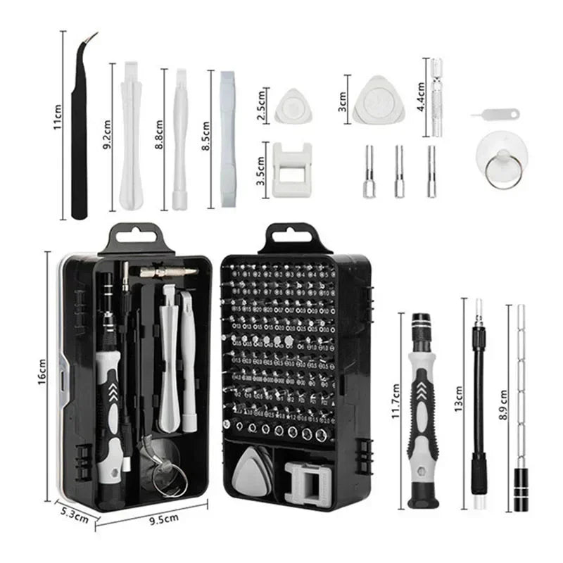 115 in 1 Multifunctional Precision Magnetic Screwdriver Set.
