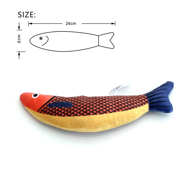 Cat Toy Catnip 3D Simulation Fish Goldfish Kitten Toys.