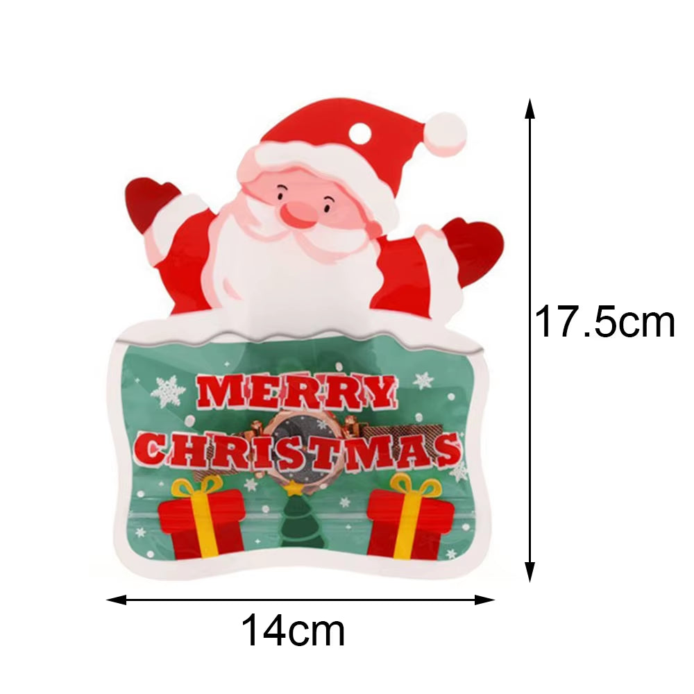 Red and Green Merry Christmas Banner Christmas Sign Garlands Santa Claus Snowman Christmas Party Decorations Xmas Gift New Year
