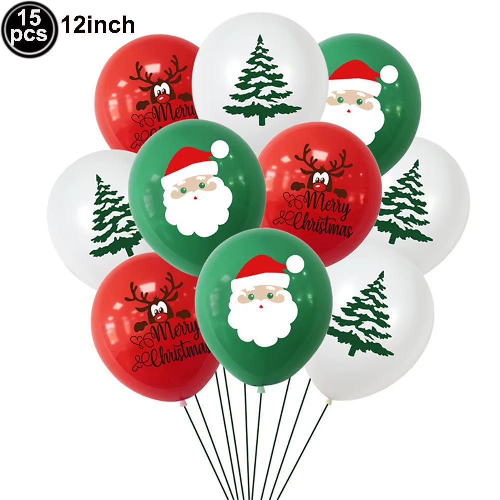 Red and Green Merry Christmas Banner Christmas Sign Garlands Santa Claus Snowman Christmas Party Decorations Xmas Gift New Year