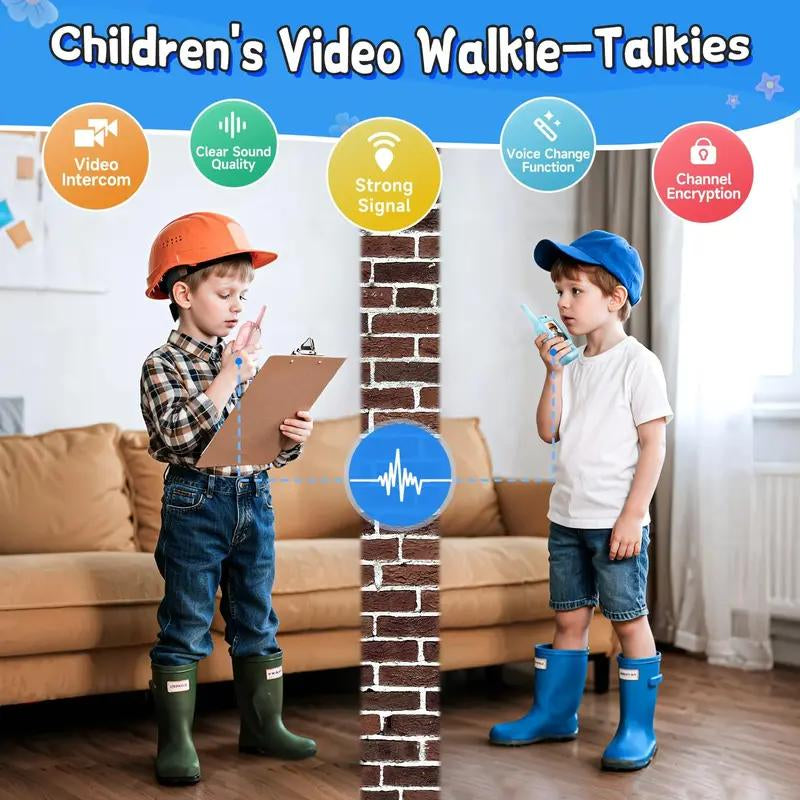 Exciting Kids Video Walkie Talkies - 2 Pack with Camera for Long Range Fun! Perfect Holiday Gift for Ages 3-12