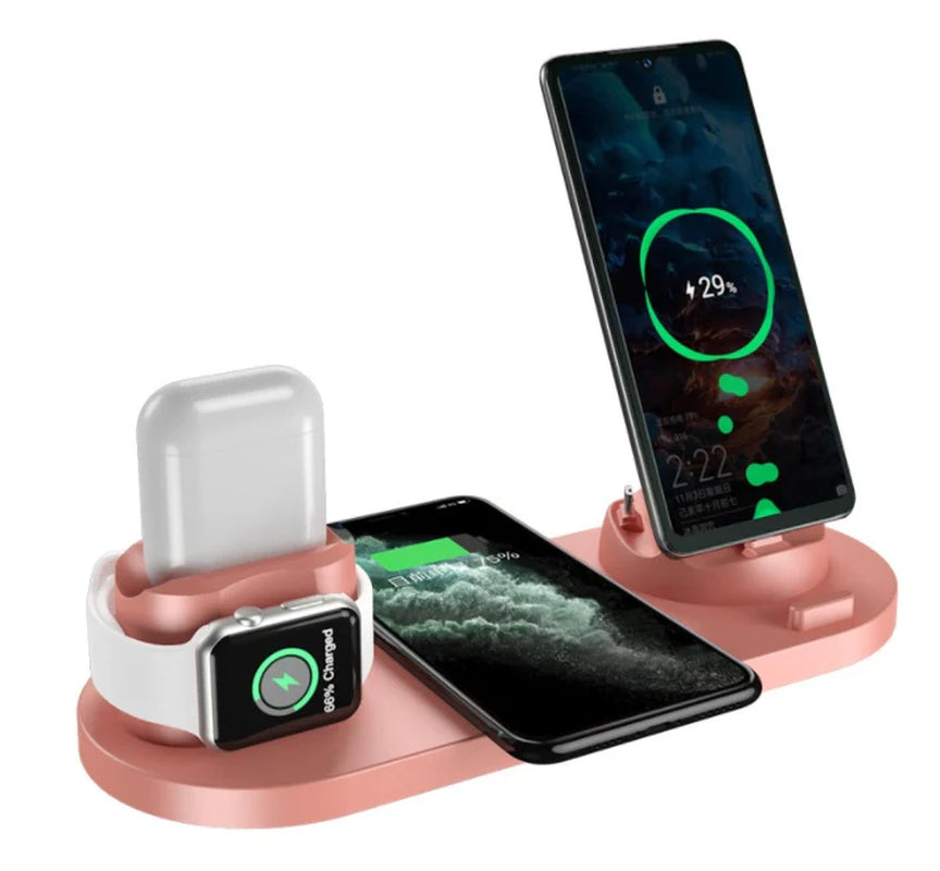 Revolutionary 6-in-1 Wireless Fast Charger Dock for Your iPhone and Apple Watch – The Ultimate All-in-One Charging Station