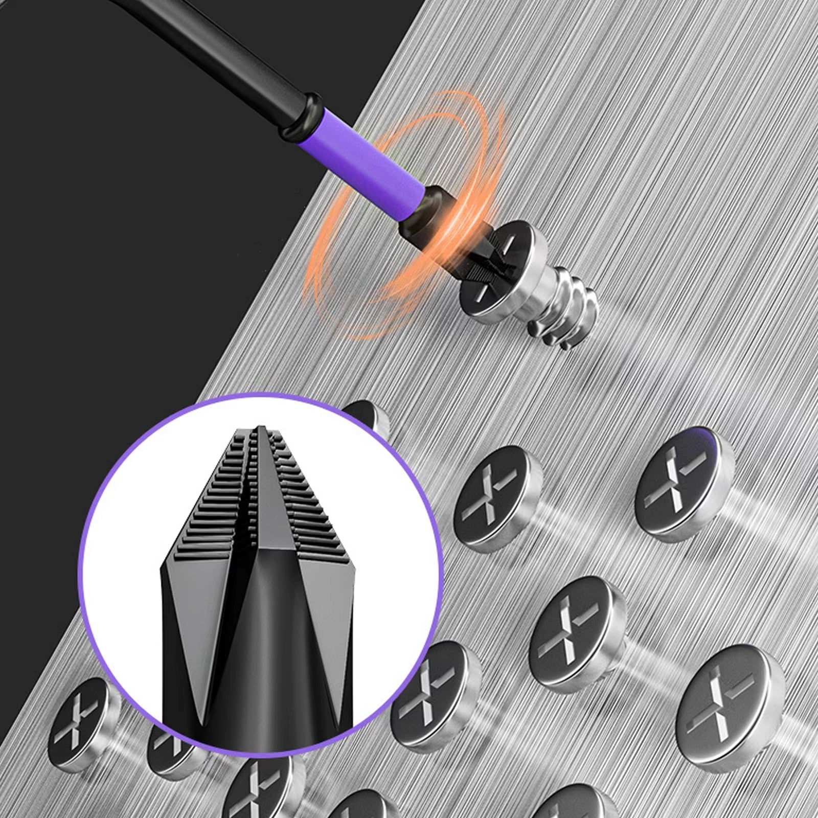 D1 Anti-Slip and Shock-Proof Bits Screwdriver Bits,High Hardness Strong Magnetic 25/50/65/70/90/150Mm PH2 Screwdriver Set