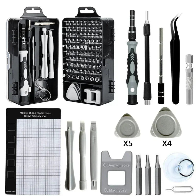 115 in 1 Multifunctional Precision Magnetic Screwdriver Set.