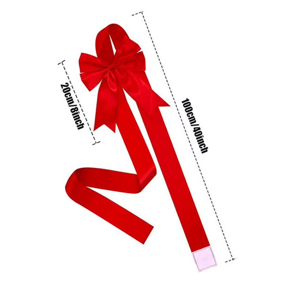 Christmas Cabinet Ribbons Bows Christmas Door Cabinet Bows Cabinet Door Bows Festive Large Xmas Bows for Christmas Party