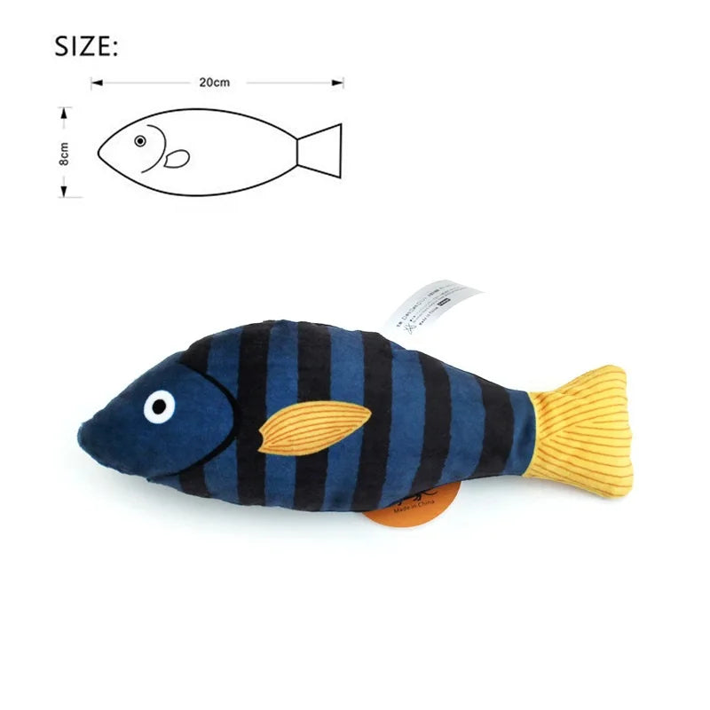 Cat Toy Catnip 3D Simulation Fish Goldfish Kitten Toys.