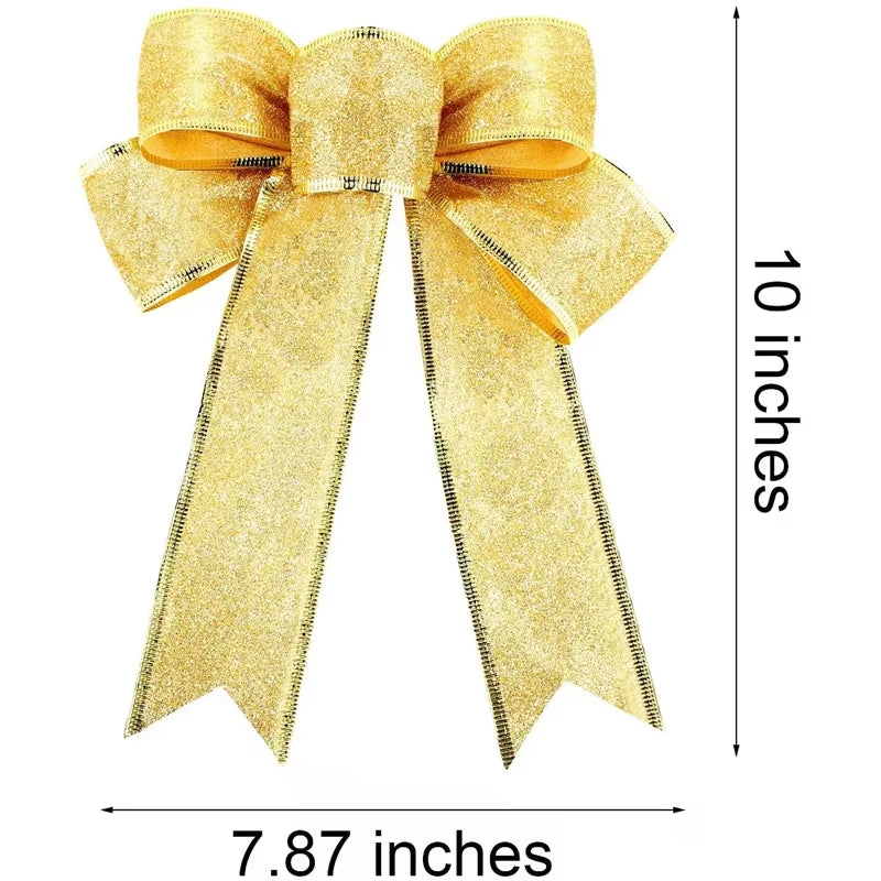 Mini Bows Pretty Bow Xmas Ornament Christmas Tree Decoration Festival Party Home Bowknots Xmas Tree Ornaments 2021 Navidad