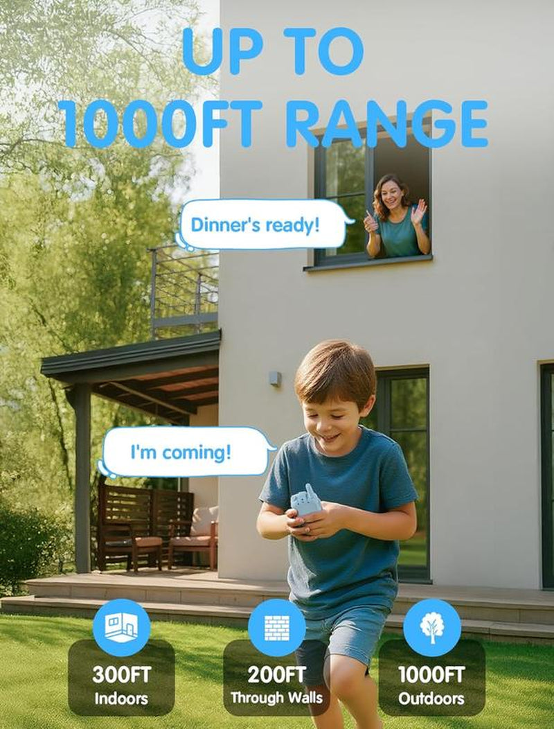 Exciting Kids Video Walkie Talkies - 2 Pack with Camera for Long Range Fun! Perfect Holiday Gift for Ages 3-12