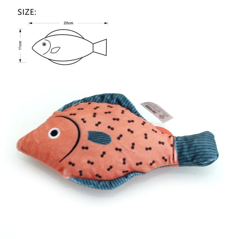 Cat Toy Catnip 3D Simulation Fish Goldfish Kitten Toys.