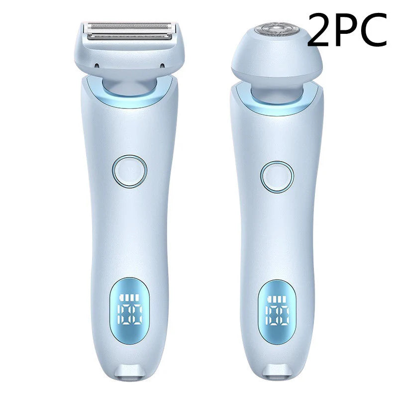 Experience Effortless Elegance with Our 2-In-1 USB Rechargeable Hair Remover & Epilator – Perfect for Smooth Shaving on Face, Body, and Bikini!