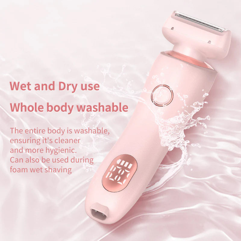Experience Effortless Elegance with Our 2-In-1 USB Rechargeable Hair Remover & Epilator – Perfect for Smooth Shaving on Face, Body, and Bikini!