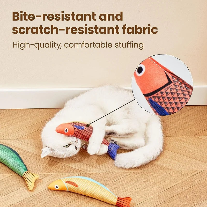 Cat Toy Catnip 3D Simulation Fish Goldfish Kitten Toys.