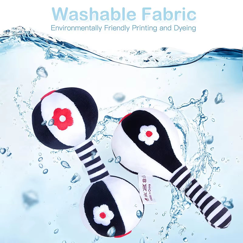 2 PCS Baby Soft Rattles.