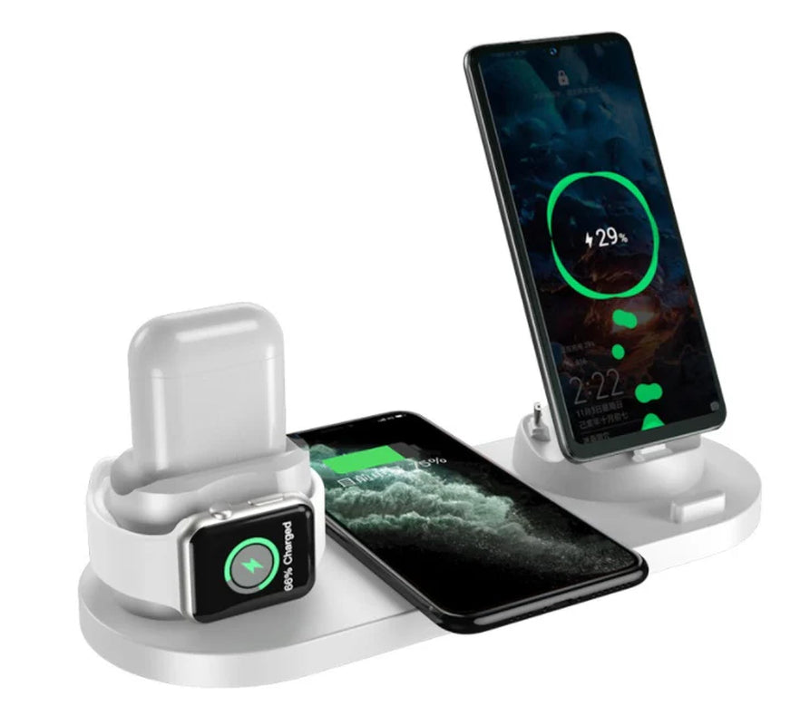 Revolutionary 6-in-1 Wireless Fast Charger Dock for Your iPhone and Apple Watch – The Ultimate All-in-One Charging Station