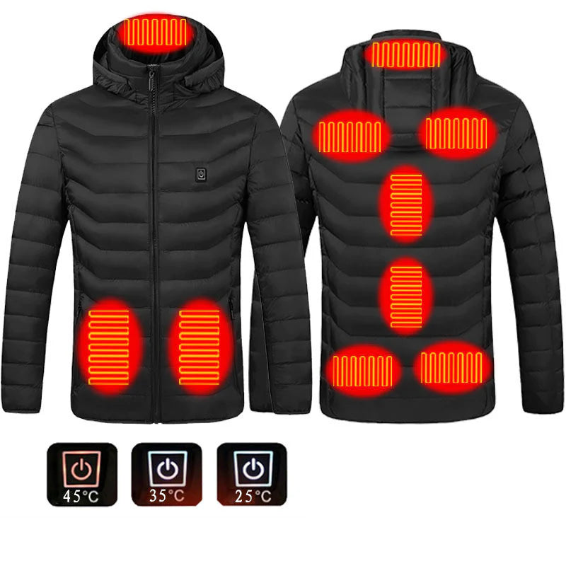 Stay Warm This Winter with Our USB Heated Jacket - Perfect for Outdoor Adventures!