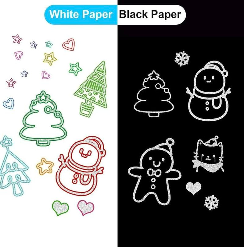 Vibrant Multi-Color Double Outline Marker Pens - Perfect for Creative DIY, Graffiti, and Scrapbooking (Available in 8, 24, 36, or 48 Colors)