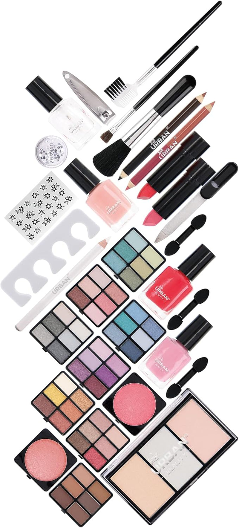 Divine Beauty Vegan French Manicure Makeup Box – 76-Piece.