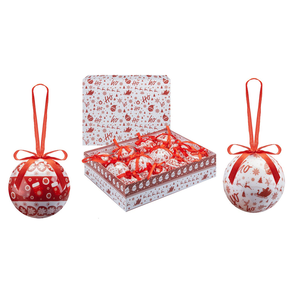 Christmas Bauble Decoration Hanging Tree 12 Piece 7. 5Cm Bauble Set Nordic