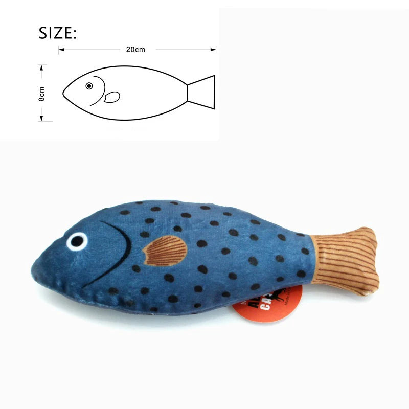 Cat Toy Catnip 3D Simulation Fish Goldfish Kitten Toys.