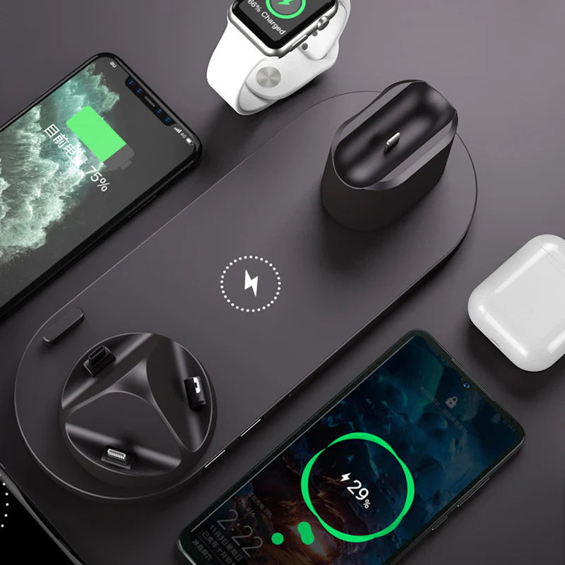 Revolutionary 6-in-1 Wireless Fast Charger Dock for Your iPhone and Apple Watch – The Ultimate All-in-One Charging Station